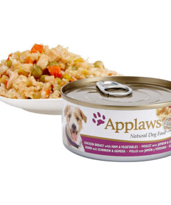 Thức ăn cho chó trưởng thành Applaws Tin with Chicken, Ham & Vegetables Adult 156g