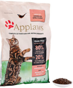 Thức ăn cho mèo trưởng thành Applaws Dry Chicken with Salmon Adult 7.5Kg