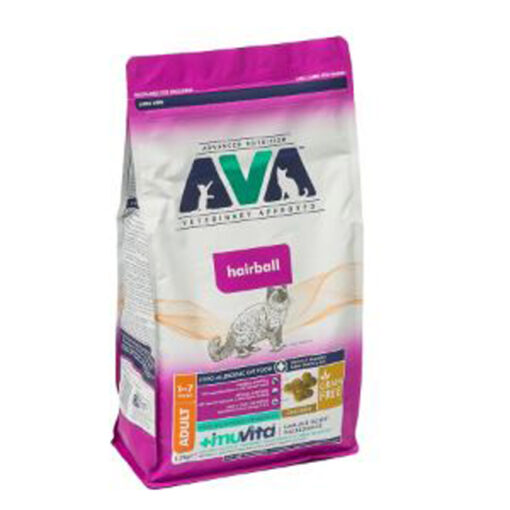 Thức ăn cho mèo trưởng thành AVA Veterinary Approved Hairball Grain Free Adult