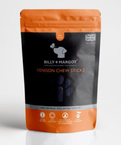 Bánh thưởng cho chó Billy + Margot Venison Sticks