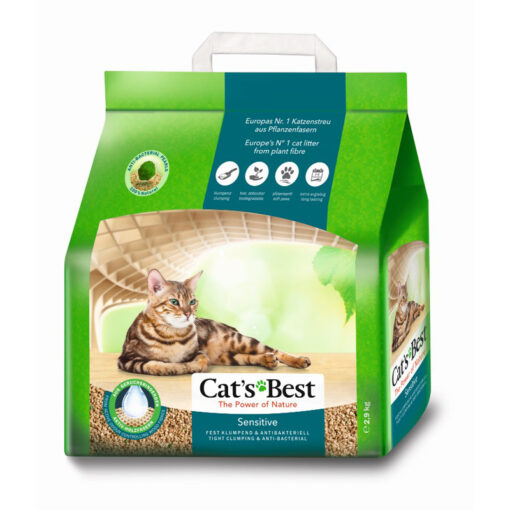 Cát vệ sinh cho mèo Cat's Best Sensitive Organic Wood Fine Granule Ultra Clumping Cat Litter