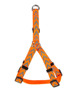 Đai ngực cho chó Dog Walk Reflective Chevron Dog Harness Orange
