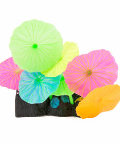 Đồ trang trí bể cá Classic Aqua Lumo Multi Coloured Lotus Leaves Plant Aquarium Ornament
