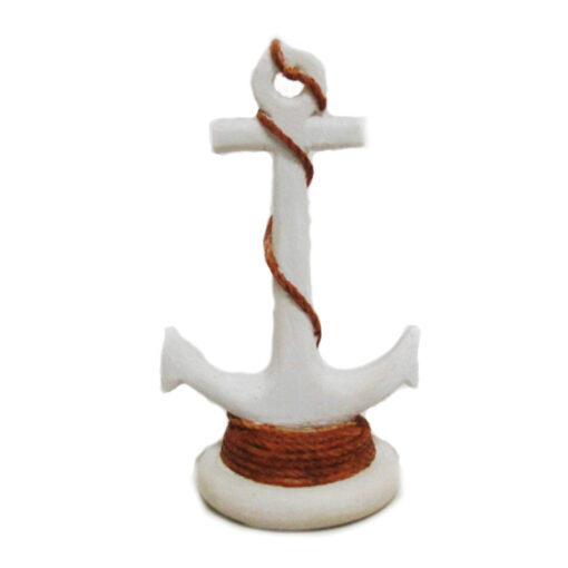 Đồ trang trí bể cá Classic White Nautical Anchor Tank Ornament