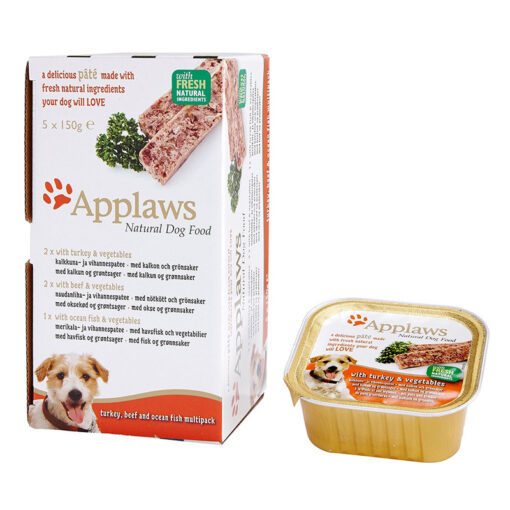 Pate cho chó Applaws Multi Pack Fresh Selection Turkey, Beef and Ocean Fish