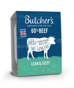 Pate cho chó Butcher's Lean and Tasty Low Fat 60% Beef Tray