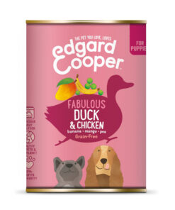 Pate cho chó con Edgard Cooper Grain Free Duck and Chicken Wet Puppy