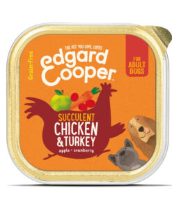 Pate cho chó Edgard Cooper Chicken and Turkey with Apple and Cranberry