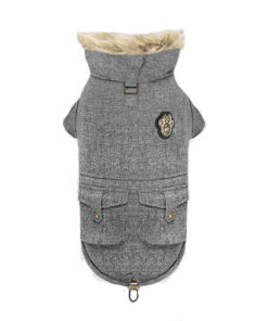 Quần áo cho chó Canada Pooch Army Dog Parka Salt and Pepper