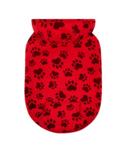 Quần áo cho chó Canada Pooch Mollie and Ollie Print Fleece Red Dog Hoody Small