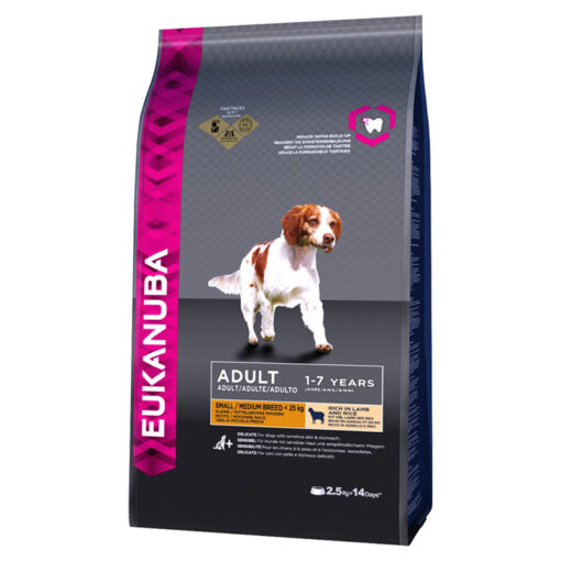 Thức ăn cho chó EUKANUBA Adult Dry Dog Food for Small and Medium breed Rich in Lamb and Rice