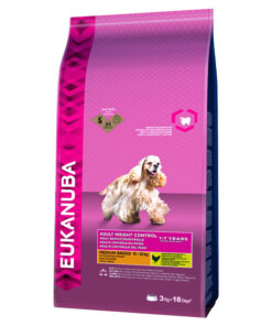 Thức ăn cho chó EUKANUBA Adult Dry Dog Food for Weight Control Medium breed Chicken