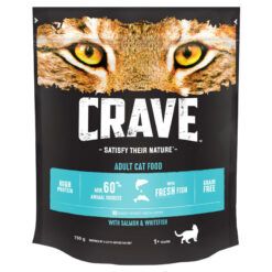 Thức ăn cho mèo Crave Complete Dry Adult Cat Food with Salmon and Fresh Whitefish