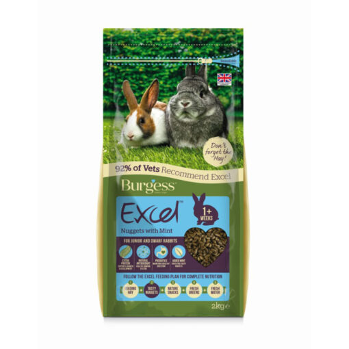 Thức ăn cho thỏ Burgess Excel Tasty Nuggets for Junior and Dwarf Rabbits