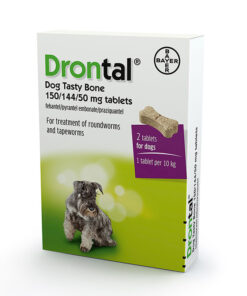 Thuốc tẩy giun cho chó Drontal Flavour Plus Bone Shaped Worming Tablet
