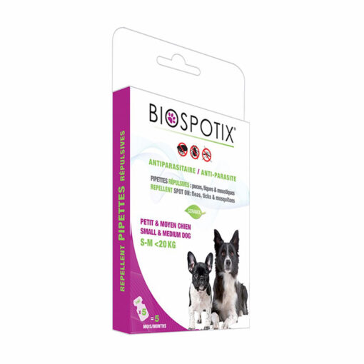Thuốc trị ve chó BIOSPOTIX Natural Flea and Tick Repellent Small Dog