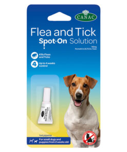 Thuốc trị ve rận chó Canac Flea and Tick Spot-On Solution for Small Dogs and Puppies