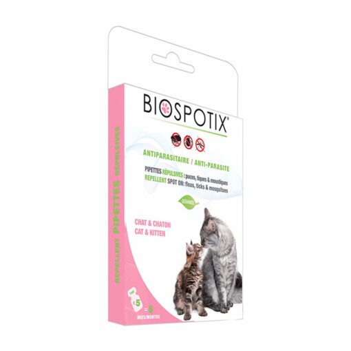 Thuốc trị ve rận cho mèo BIOSPOTIX Natural Flea and Tick Repellent Cat Spot On