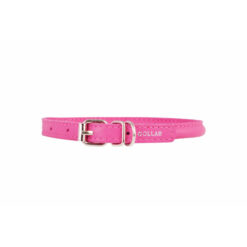 Vòng cổ cho chó Collar Rolled Leather Toy Dog Collar Pink