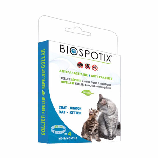 Vòng cổ trị ve rận cho mèo BIOSPOTIX Natural Flea and Tick Repellent Water Resistant