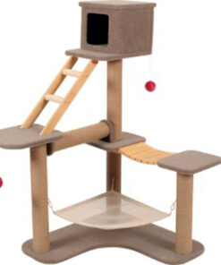 Nhà cây cho mèo Zolux Cat Park 3 Tier Tree Brown