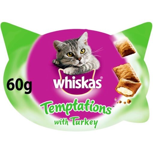 Bánh thưởng cho mèo Whiskas Temptations Cat Treats with Turkey