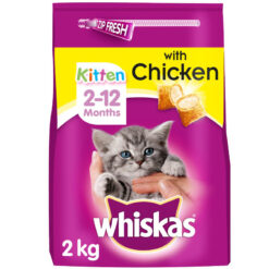 Thức ăn cho mèo Whiskas 2-12 Months Kitten Complete Dry Cat Food with Chicken