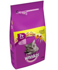 Thức ăn hạt cho mèo Whiskas 7+ Senior Cat Complete Dry Food with Chicken